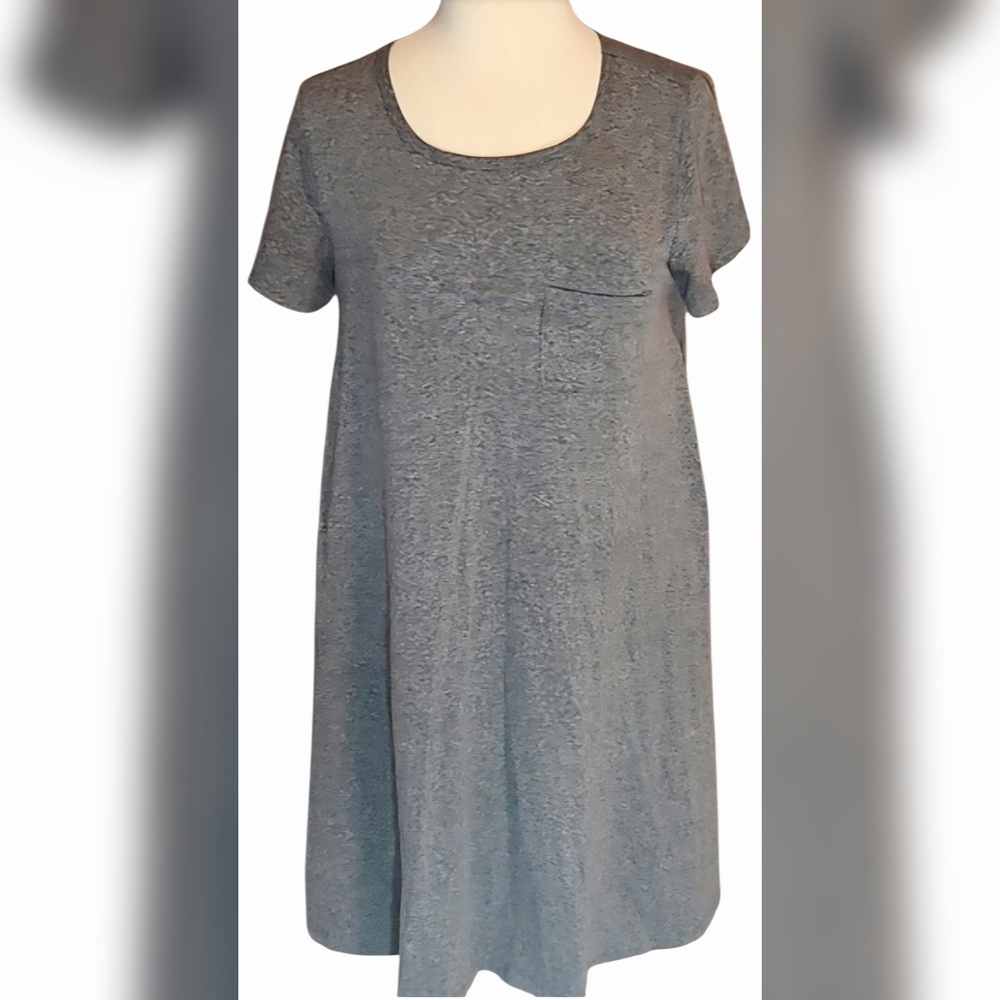 Lularoe Carly Dress in Heather Gray Color
